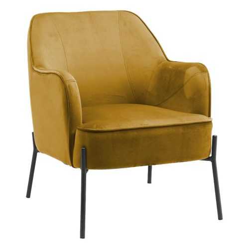 Křeslo Bob WX-2924 Yellow Velvet 20 Baumax
