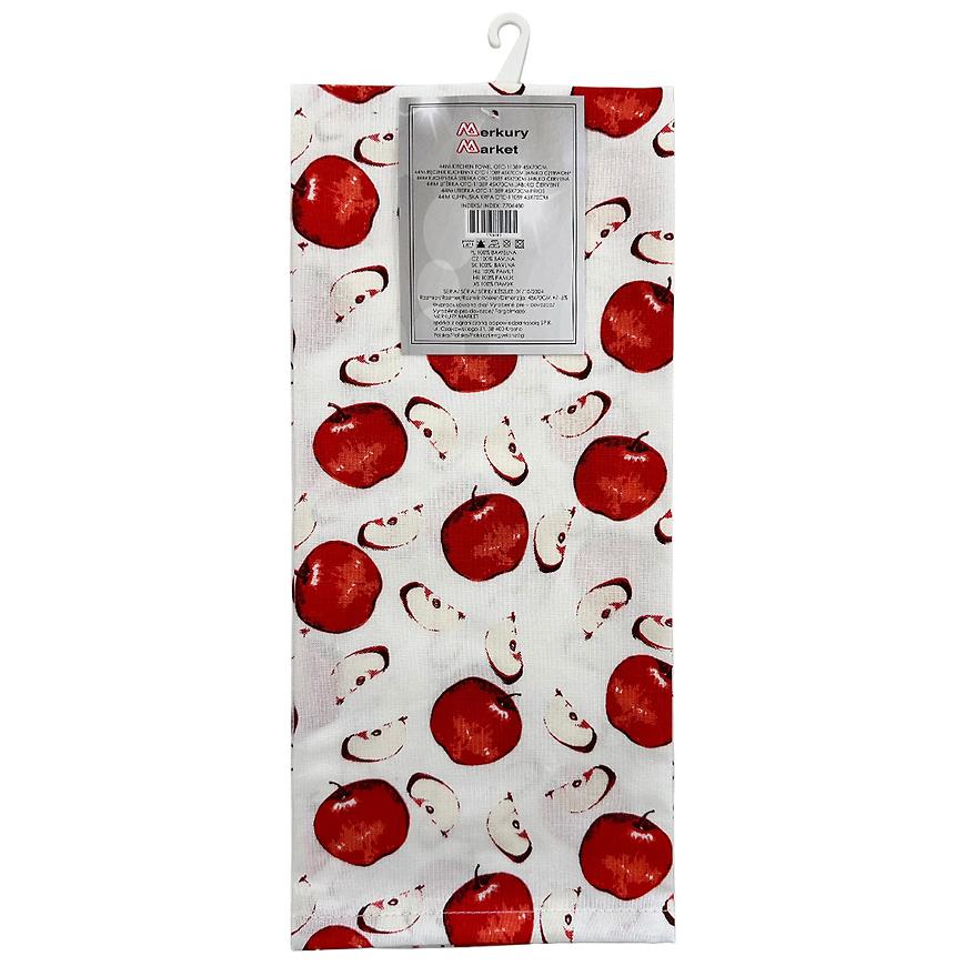 Kuchyňská utěrka OTC-11089 45x70 cm červené jablko Baumax