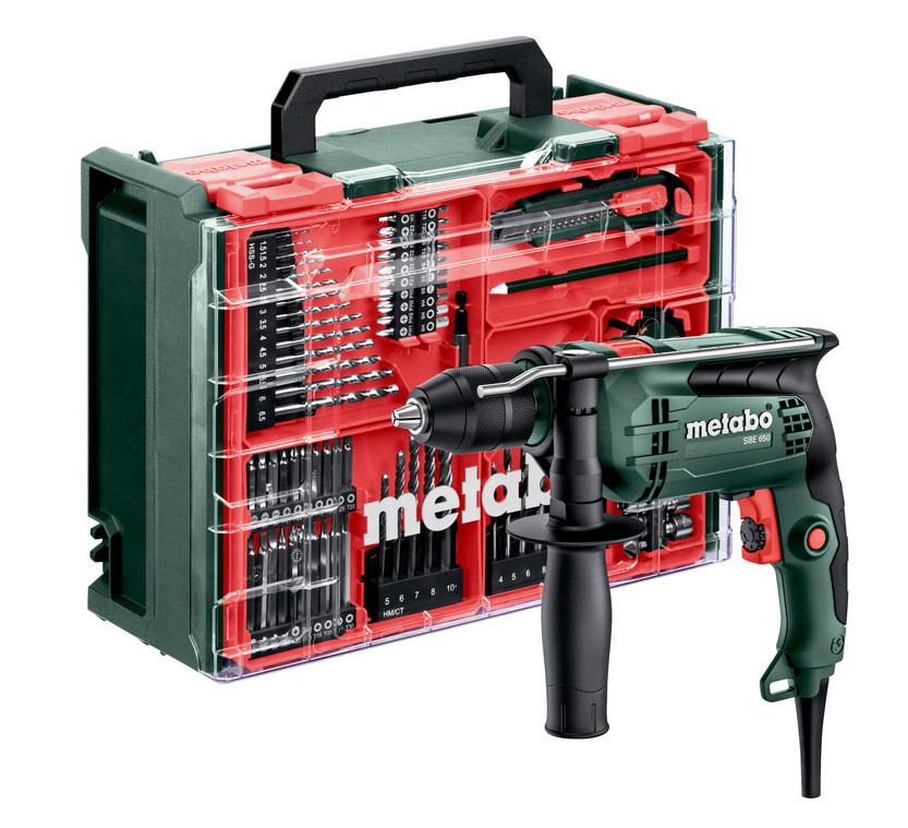 METABO SBE 650 SET příklepová vrtačka mobilní dílna 600742710
