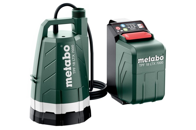 METABO TPF 18 LTX 7000 ponorné AKU čerpadlo do nádrží a bazénů 601748850