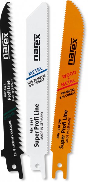 NAREX 3-SET RBN sada pilových listů do ocasky na dřevo a ocel 65406048