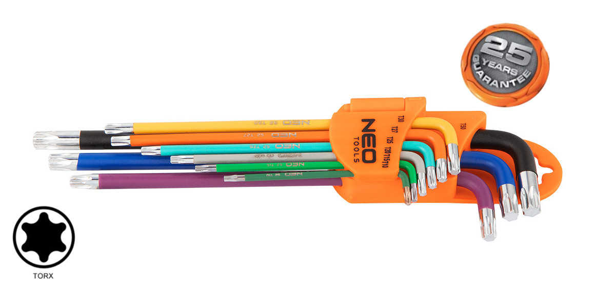 NEO TOOLS 09-518 sada klíčů TORX T10-T50
