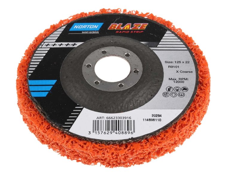 NORTON 66623303916 Blaze Rapid Strip Disc porézní kotouč na barvu 125x22
