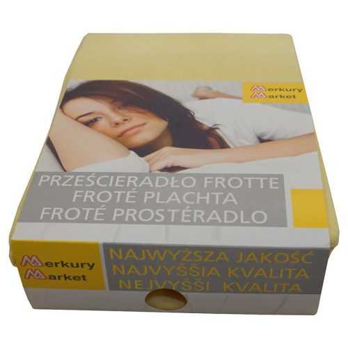 Napínací froté prostěradlo 140x200 BAR.4 krémové Baumax