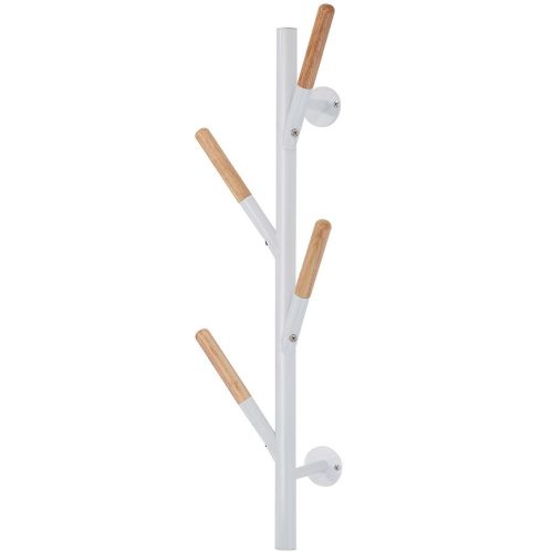 Nástěnný věšák GC5935 bílá/přírodní Baumax