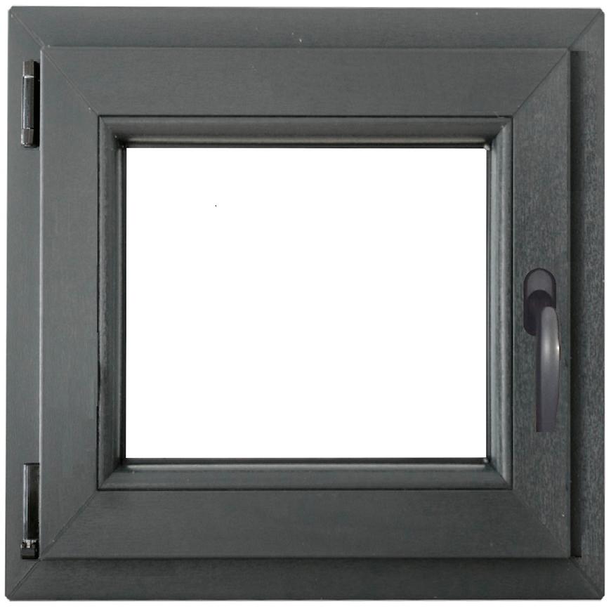 Okno levé 60x60 antracit Baumax