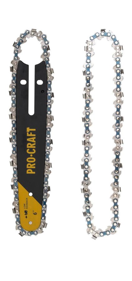 PROCRAFT S6 sada 2x pilový řetěz L.1/4.37 a lišta 150mm pro PKA32Li (37 čl. 1