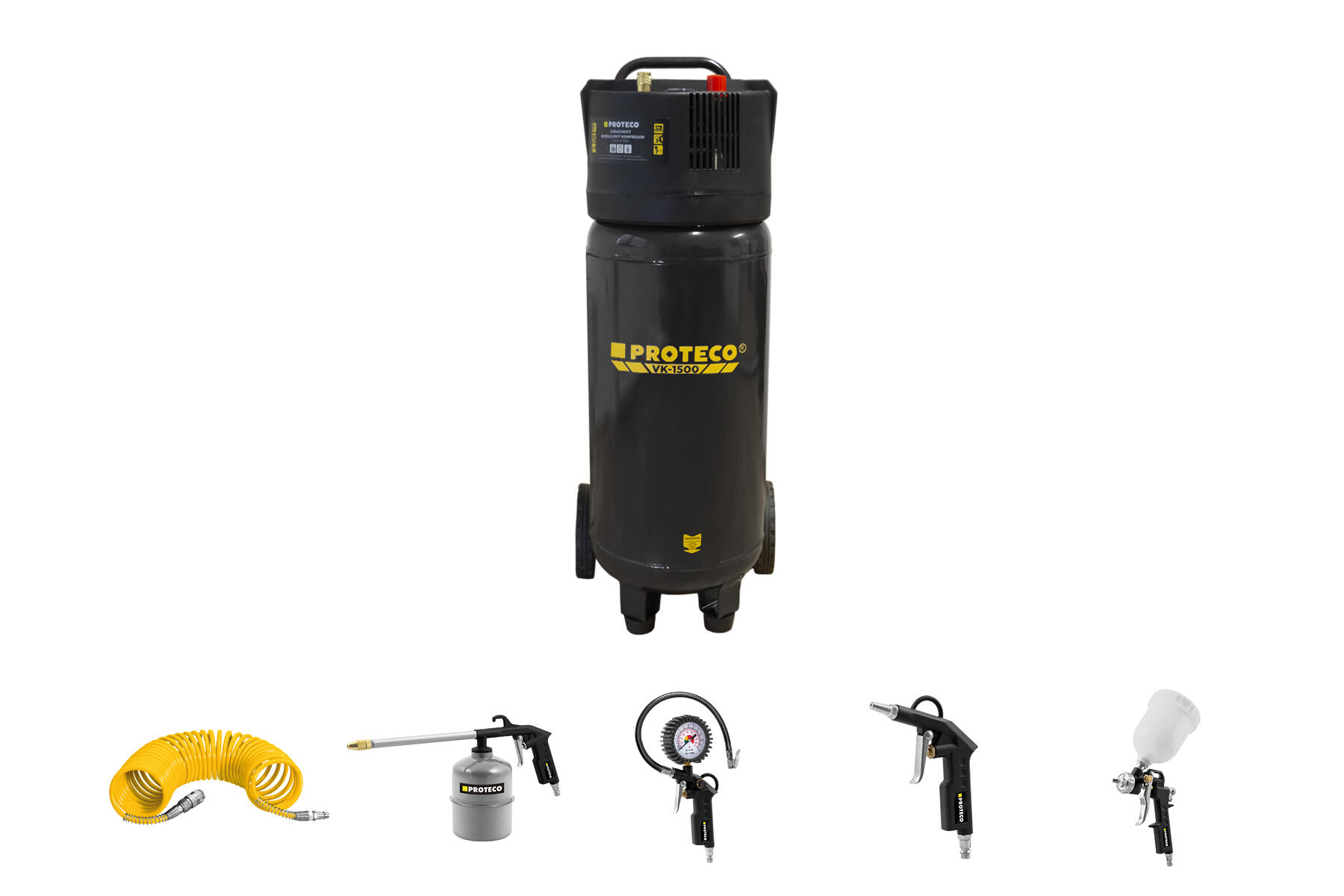 PROTECO kompresor 1.5kW bezolejový vertikální HOBBY