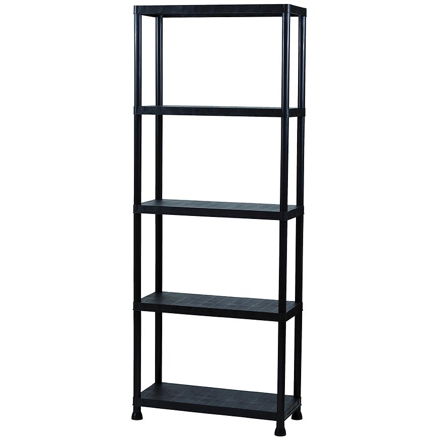 Plastový regál T80 80x30x181 cm černý Baumax