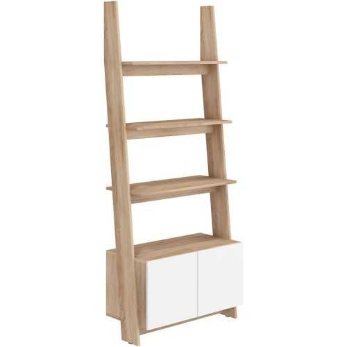Regál Rack 80cm 1D Dub Sonoma/Bílá Baumax