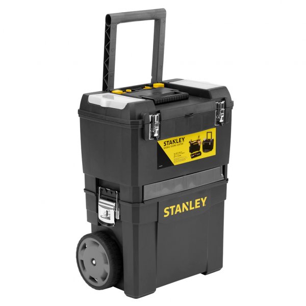 STANLEY 1-93-968 pojízdný montážní box s kovovými petlicemi na bocích