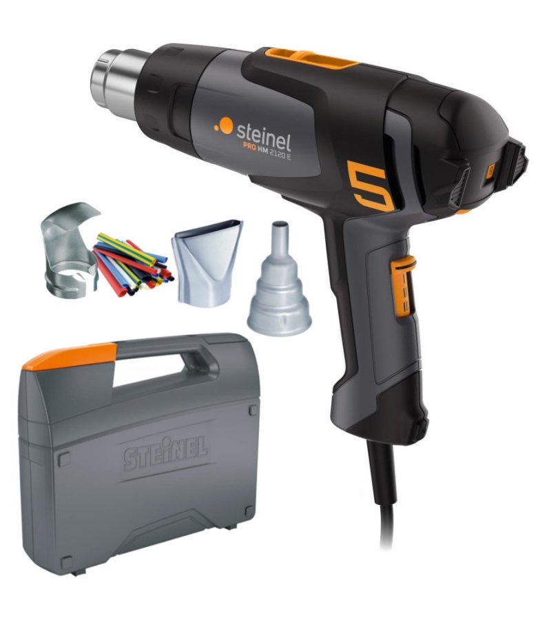 STEINEL PRO HM 2120 E KF set horkovzdušná pistole 089610 v kufru s příslušenstvím