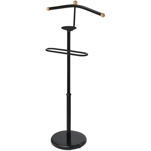 Věšák na oblečení/němý sluha GC7503 černá/přírodní Baumax