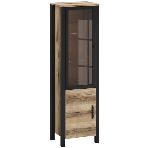Vitrína Derby A Light + Black Baumax