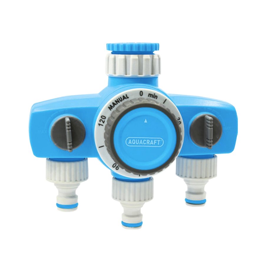 AQUACRAFT SK290030 zahradní rozbočovač s časovačem 3-cestný