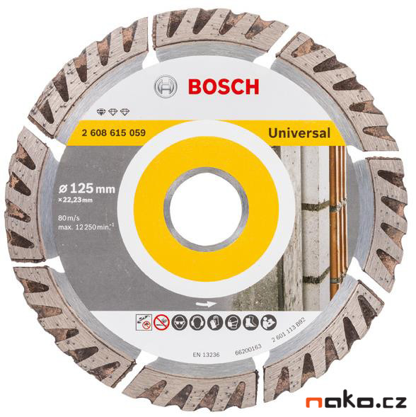 BOSCH diamantový řezací kotouč Standard for Universal 125x22mm 2608615059