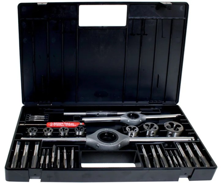 BUČOVICE TOOLS NÁSTROJE CZ kazeta M2-II NO (M12-M20) sadové závitníky + očka BU310-200