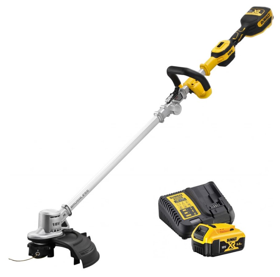 DEWALT DCMST561P1 aku bezuhlíková strunová sekačka 18V 1x 5Ah XR LiIon