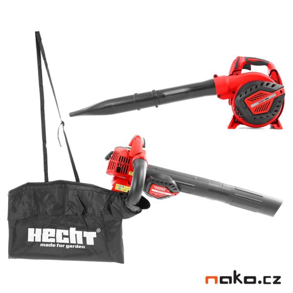 HECHT 9254 benzínový motorový fukar a vysavač na listí 2in1