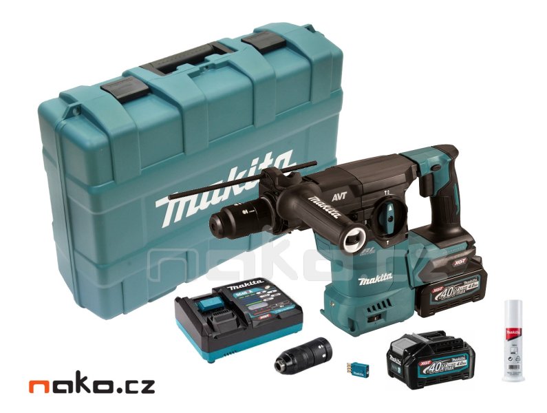 MAKITA HR009GM203 aku kladivo s výměnným sklíčidlem a AWS Li-ion XGT 40V/4