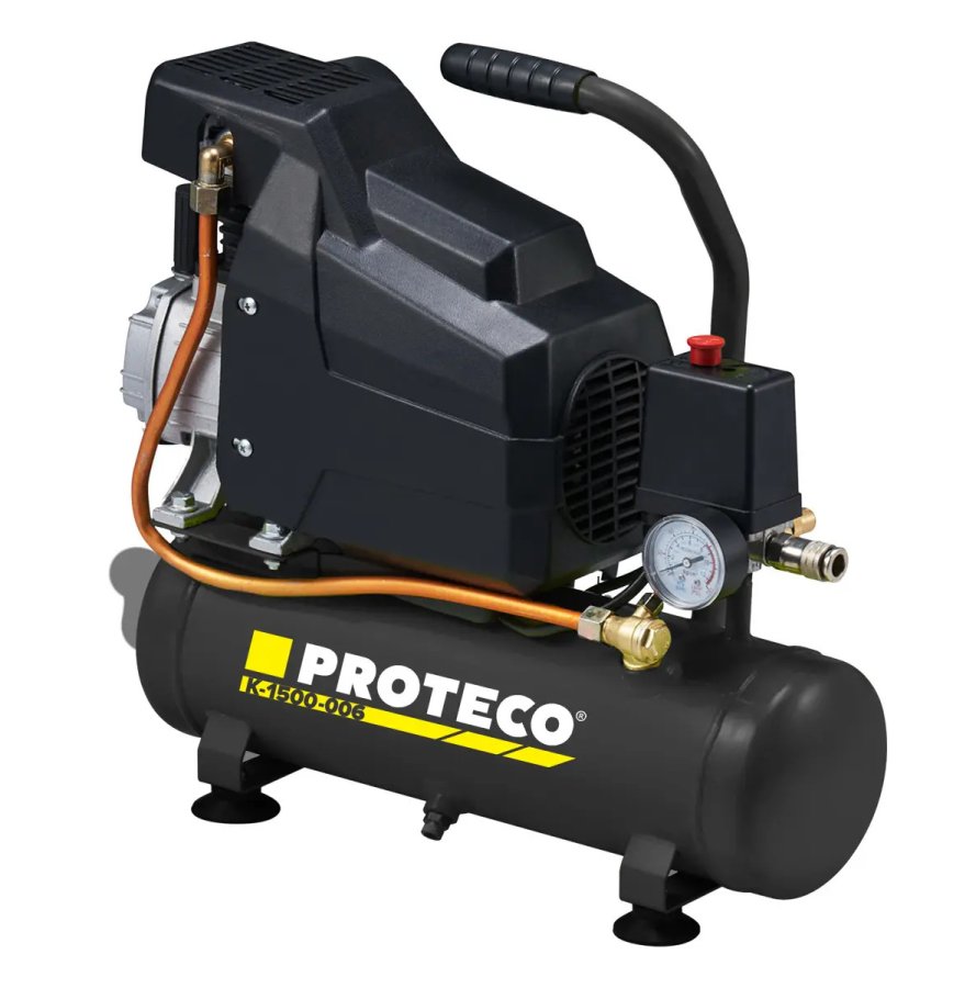 PROTECO 51.02-K-1500-006 přenosný olejový kompresor s nádobou 6 lit.