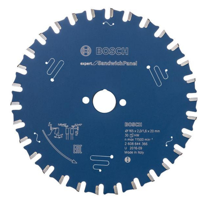 BOSCH pilový kotouč EX SH H 165x20-30 Expert for Sandwich (sendvič) Panel 2608644366