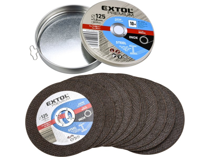 EXTOL PREMIUM 8808103 sada řezných kotoučů na ocel a nerez 125x1