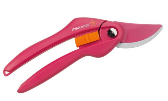 FISKARS Inspiration RUBY 1003657 zahradní nůžky na větve dvoučepelové růžové