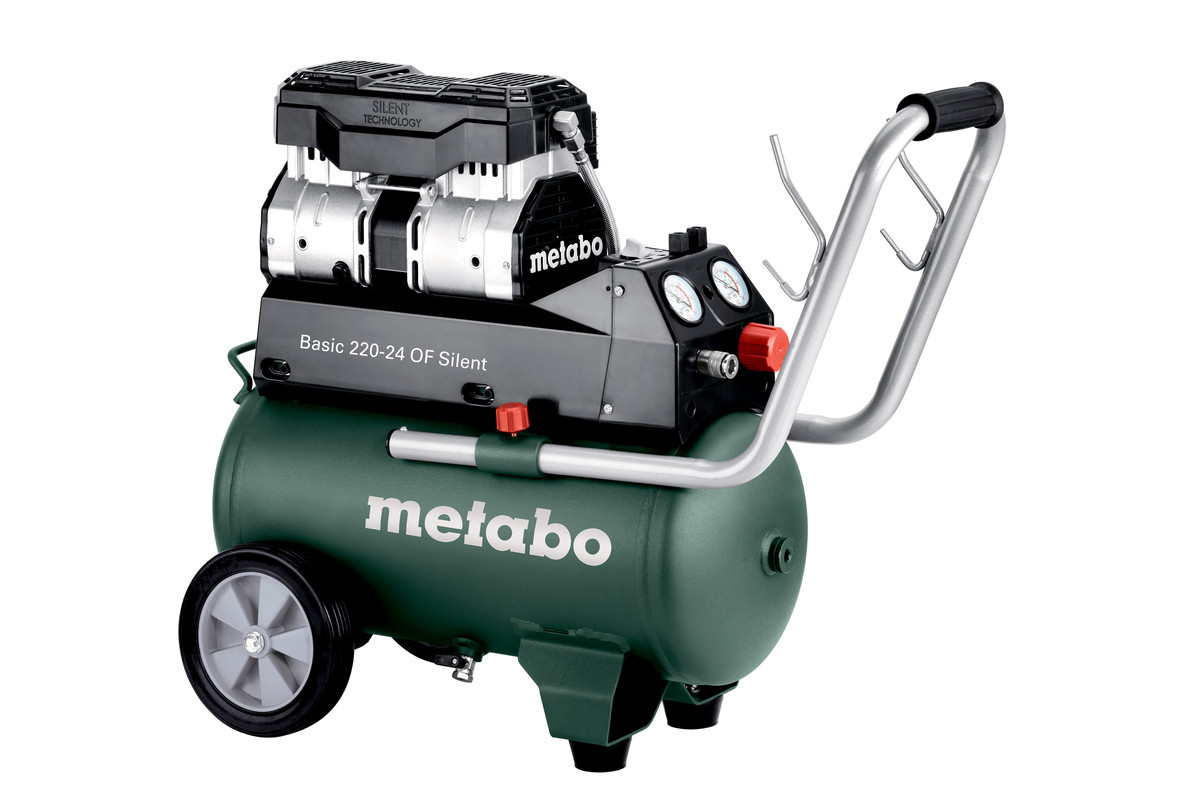 METABO Basic 220-24 OF Silent kompresor bezolejový tichý 8 bar 24 lit. 601593000