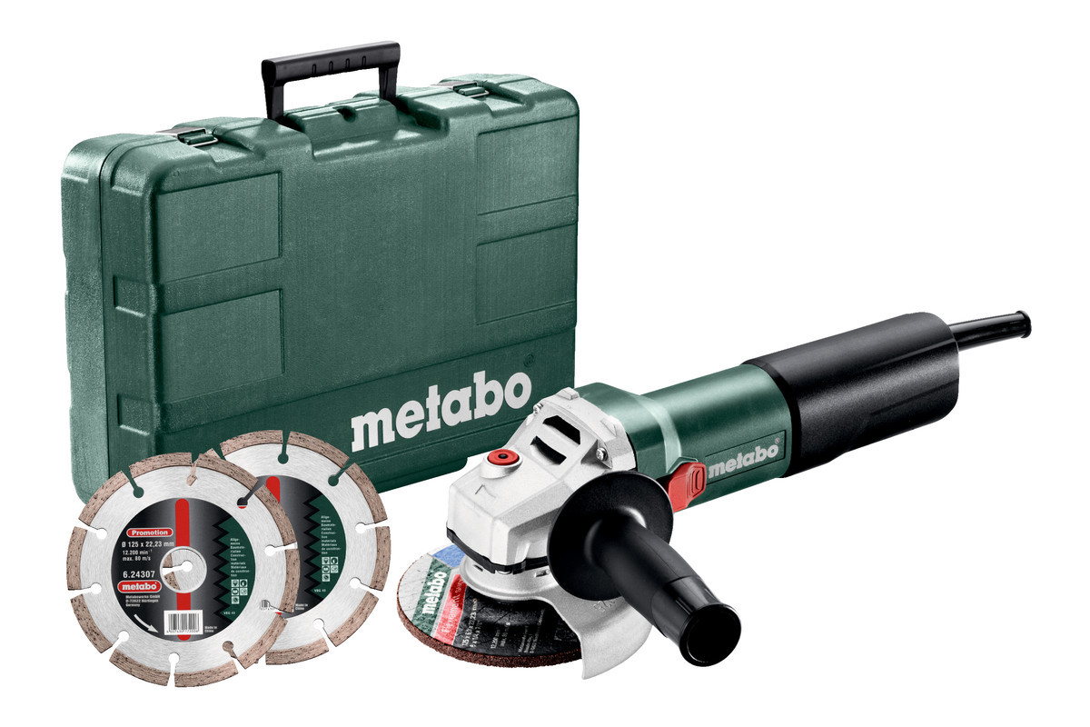METABO WEQ 1400-125 Set úhlová bruska 600347000