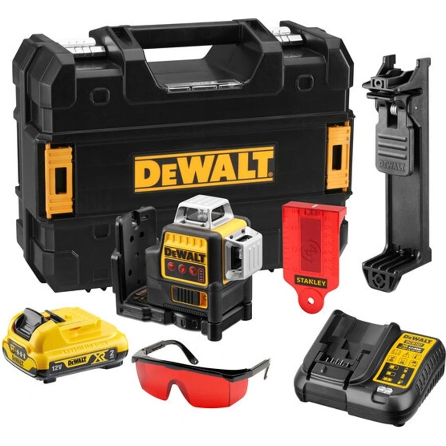 STANLEY DeWALT DCE089D1R aku křížový laser 360° 10