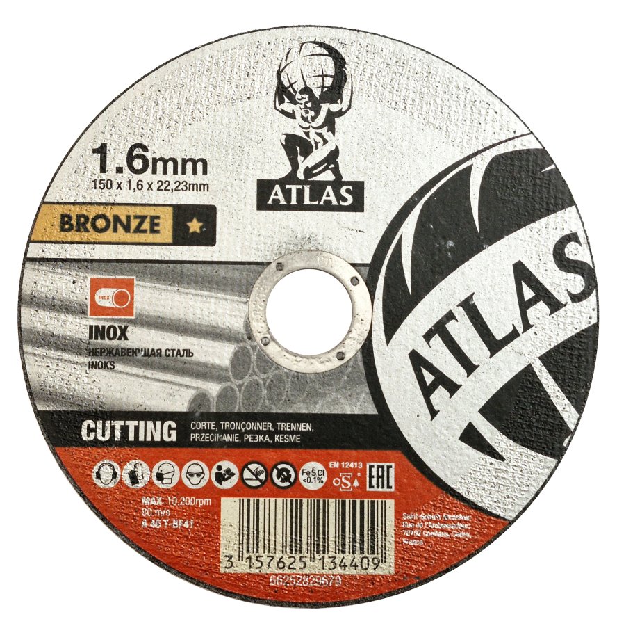 ATLAS 150x1.6 A46T BF41 řezný kotouč na nerez a ocel 66252829679