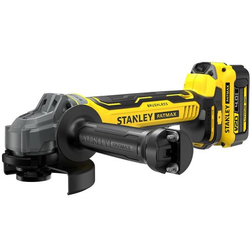 Aku bezuhlík úhlová bruska Fatmax® V20 2x4.0 Ah 18V Stanley