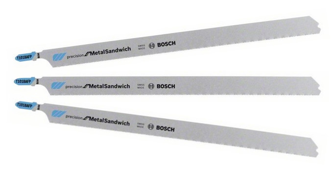BOSCH pilový list do přímočaré pily T1018AFP Precision for Metal-Sandwich 2608636793