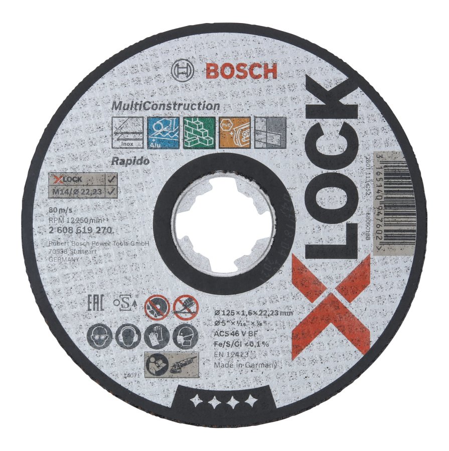 BOSCH řezný kotouč 125x1