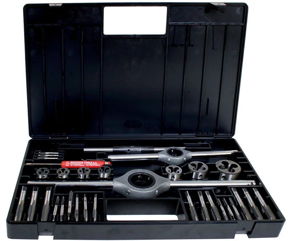 BUČOVICE TOOLS NÁSTROJE CZ kazeta M2-II NO (M12-M20) sadové závitníky + očka BU310-200