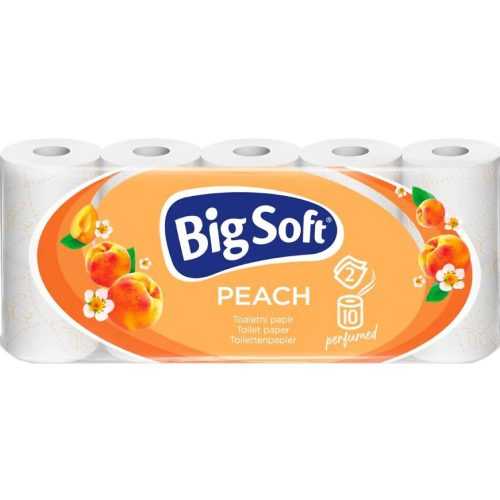 Big Soft broskev 2vrstvý toaletní papír 10 rolí BaL