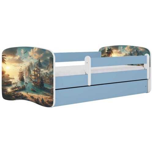 Dětská postel Babydreams+SZ+M modrá 80x180 Loď Baumax