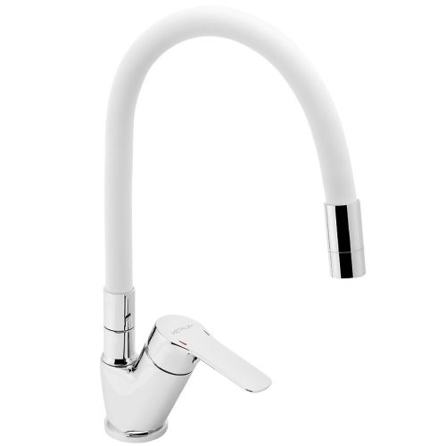 Dřezová flexibilní baterie bílá 54014F.0B Metalia 54 Novaservis
