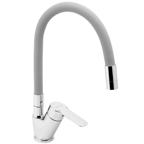 Dřezová flexibilní baterie šedá 54014F.0S Metalia 54 Novaservis