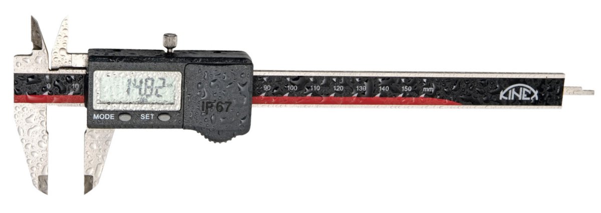 KINEX Absolute zero 6040-25-200 digitální posuvné měřítko do vlhkého prostředí 200mm
