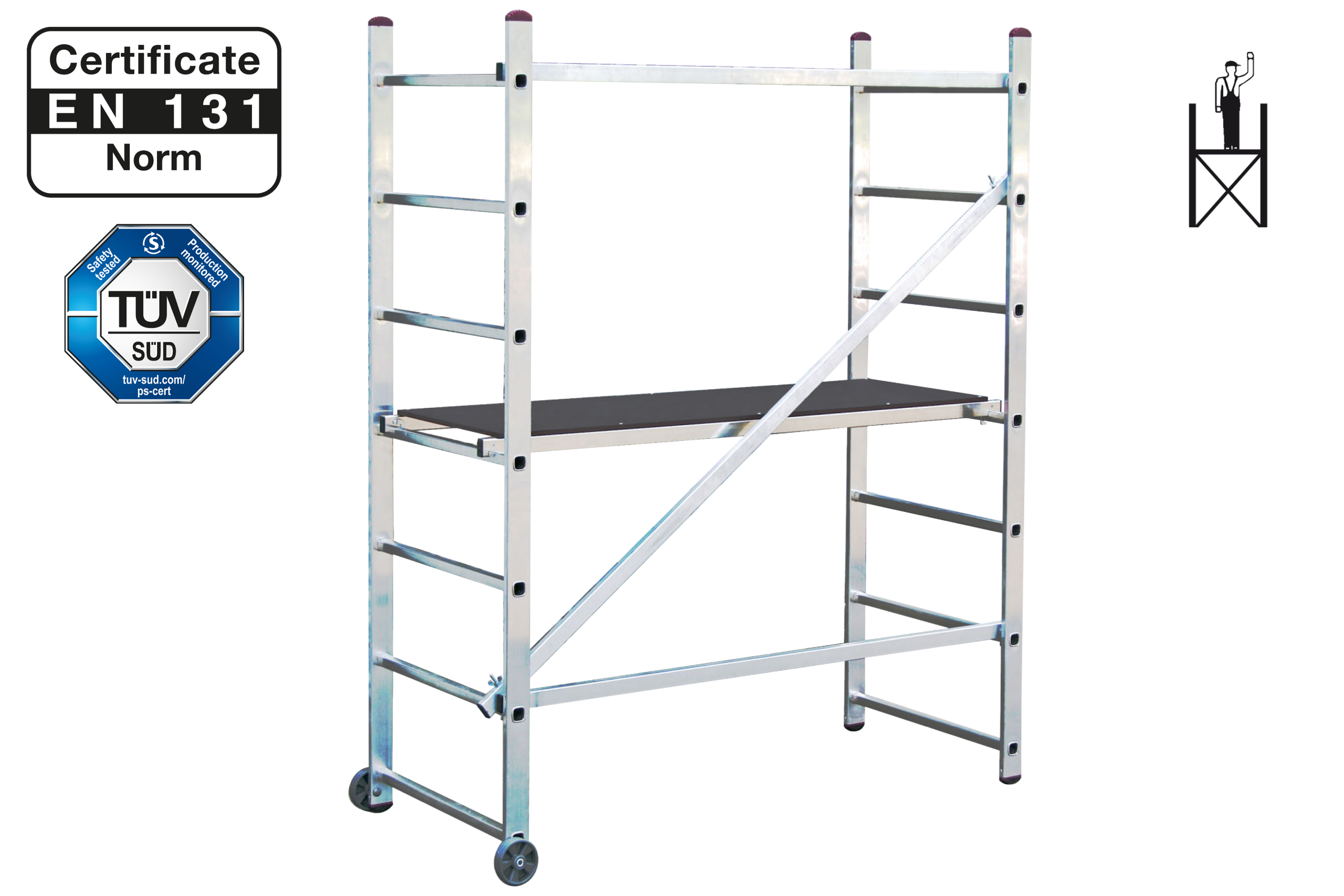 KRAUSE 45.KR-916174 MINI lešení 3.00 m KRAUSE