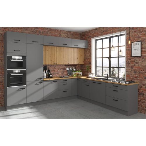 Kuchyňská Skříňka AVA dub artisan/antracit 50d 1f 1s bb Baumax