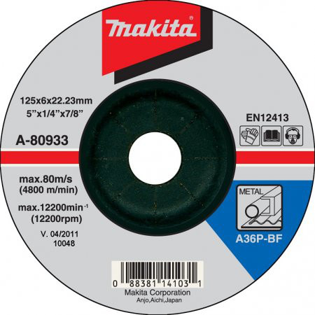 MAKITA 125x6mm A36P-BF brusný kotouč A-80933