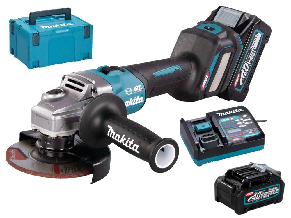 MAKITA GA023GM201 aku úhlová bruska s regulací 125mm Li-ion XGT 40V/4