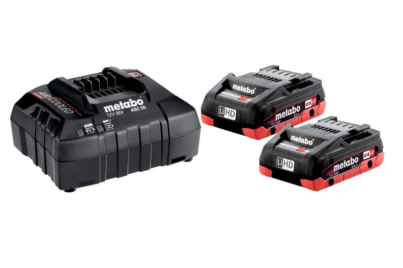 METABO Basic set 18V LiHD 2x 4Ah baterie a nabíječka 685163000 - ORIGINÁL