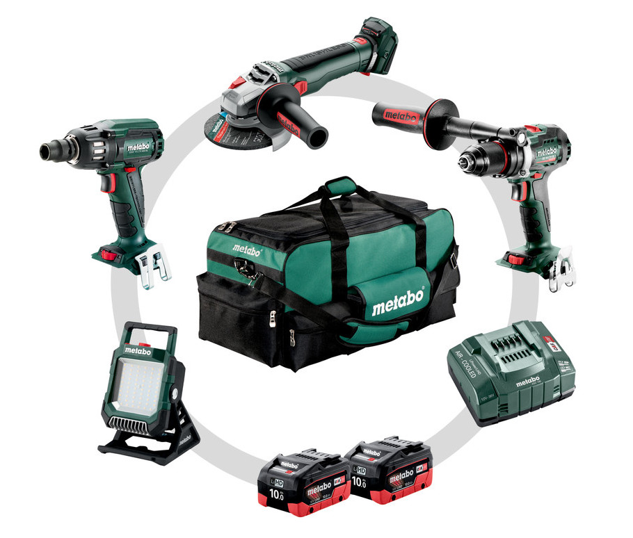 METABO Combo Set 4.3.2 18V akumulátorové stroje v sadě 18V 2x LiHD 10Ah 685209000