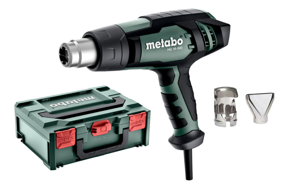 METABO HG 16-500 horkovzdušná opalovací pistole v metaBOXu s příslušenstvím 601067500