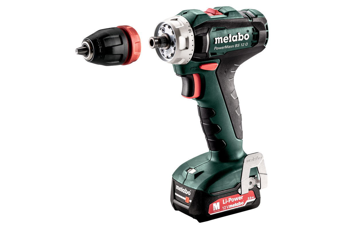 METABO PowerMaxx BS 12 Q aku vrtačka LiIon 2x2Ah 601037500