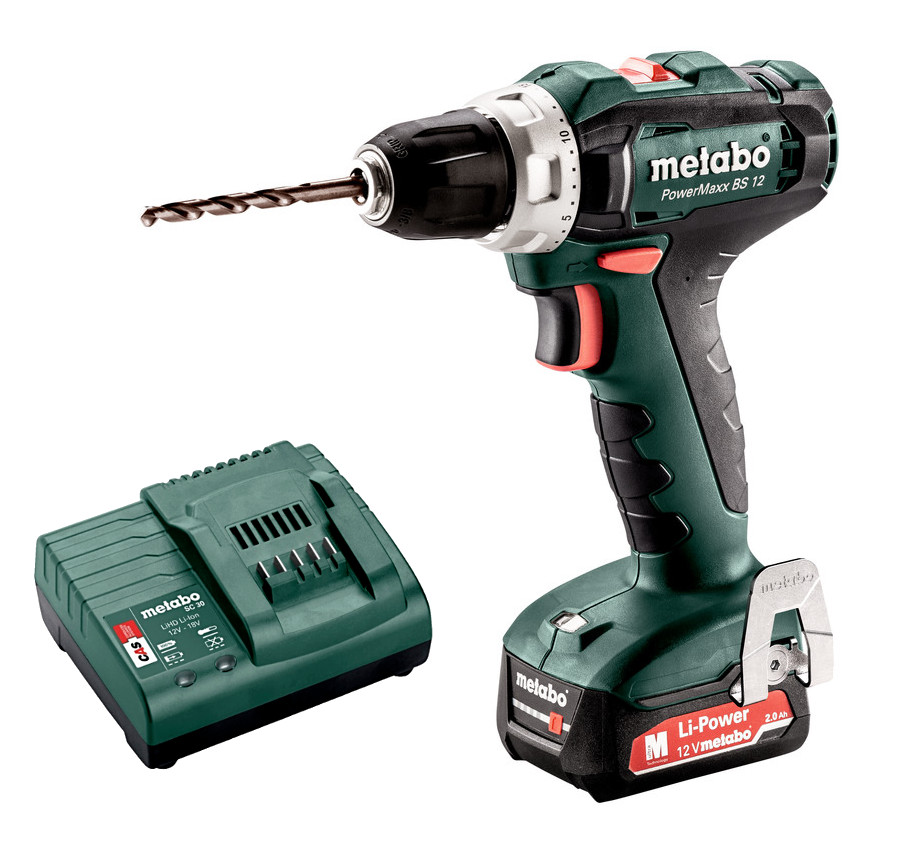 METABO PowerMaxx BS 12 aku vrtačka LiIon 12V 2Ah 601036000